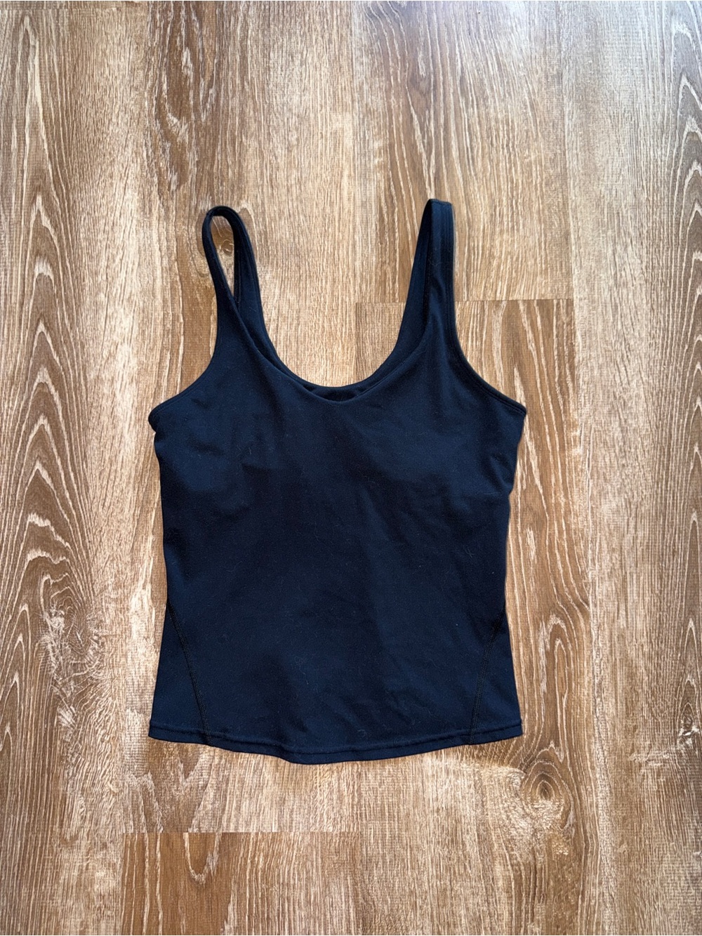 Black Women's Scoop Neck Athletic Tank Top